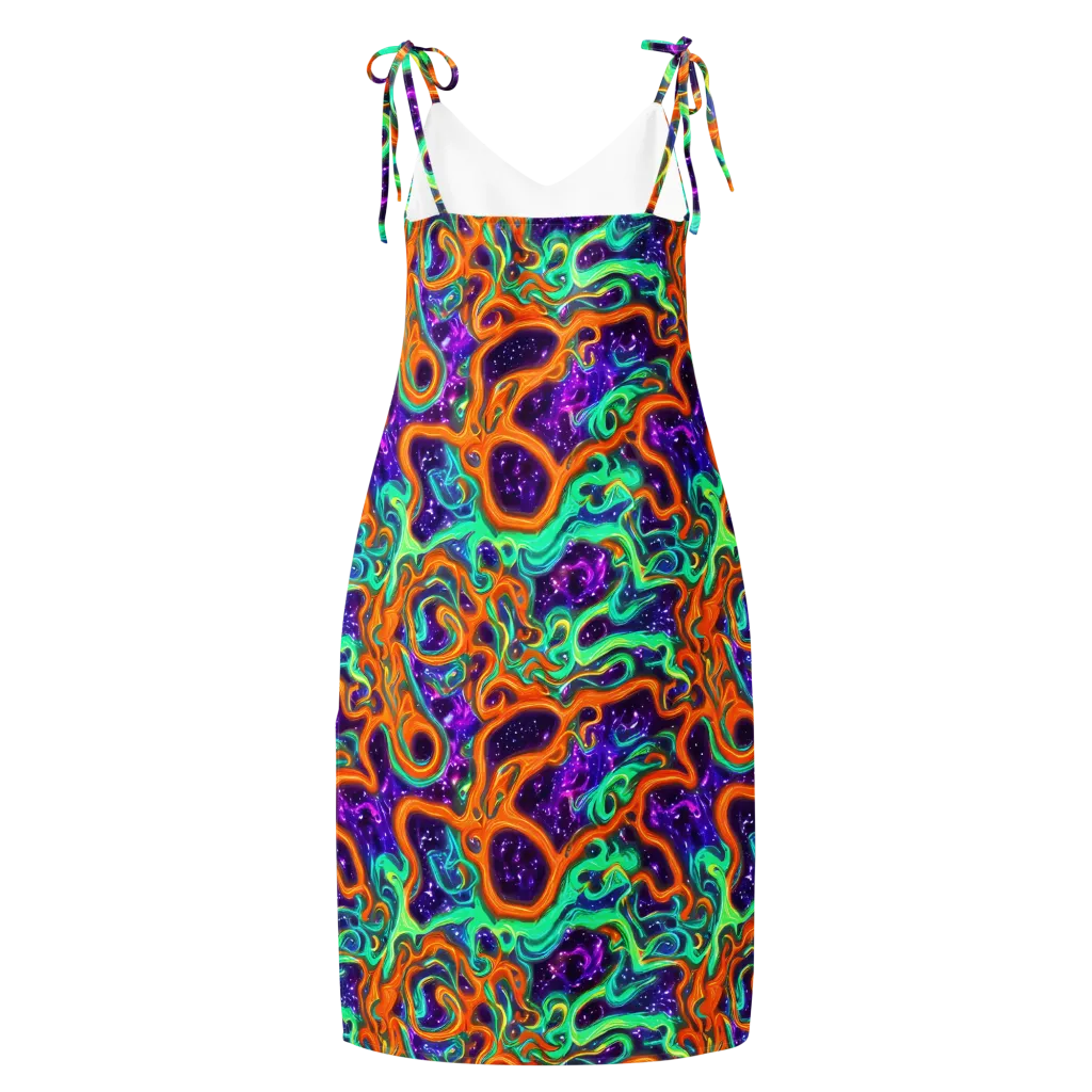 Stellar Lava on Slip Dress — Back