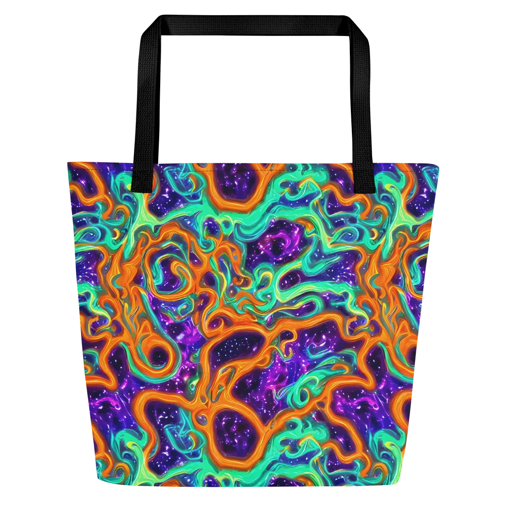 Stellar Lava on Large Tote Bag W/ Pocket — Front