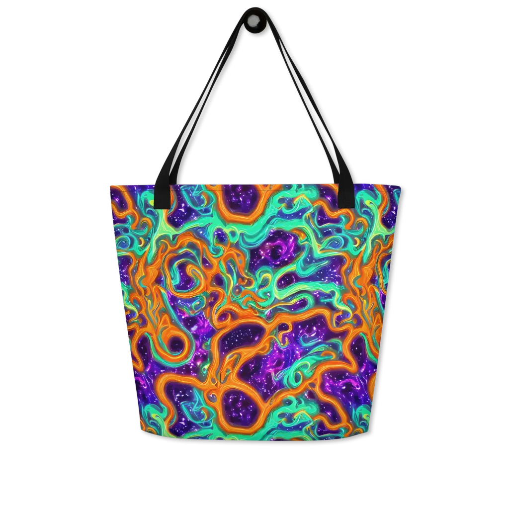 Stellar Lava on Large Tote Bag W/ Pocket — Front