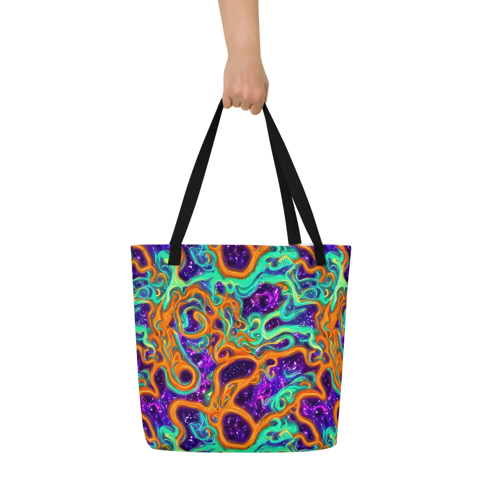 Stellar Lava on Large Tote Bag W/ Pocket — Front