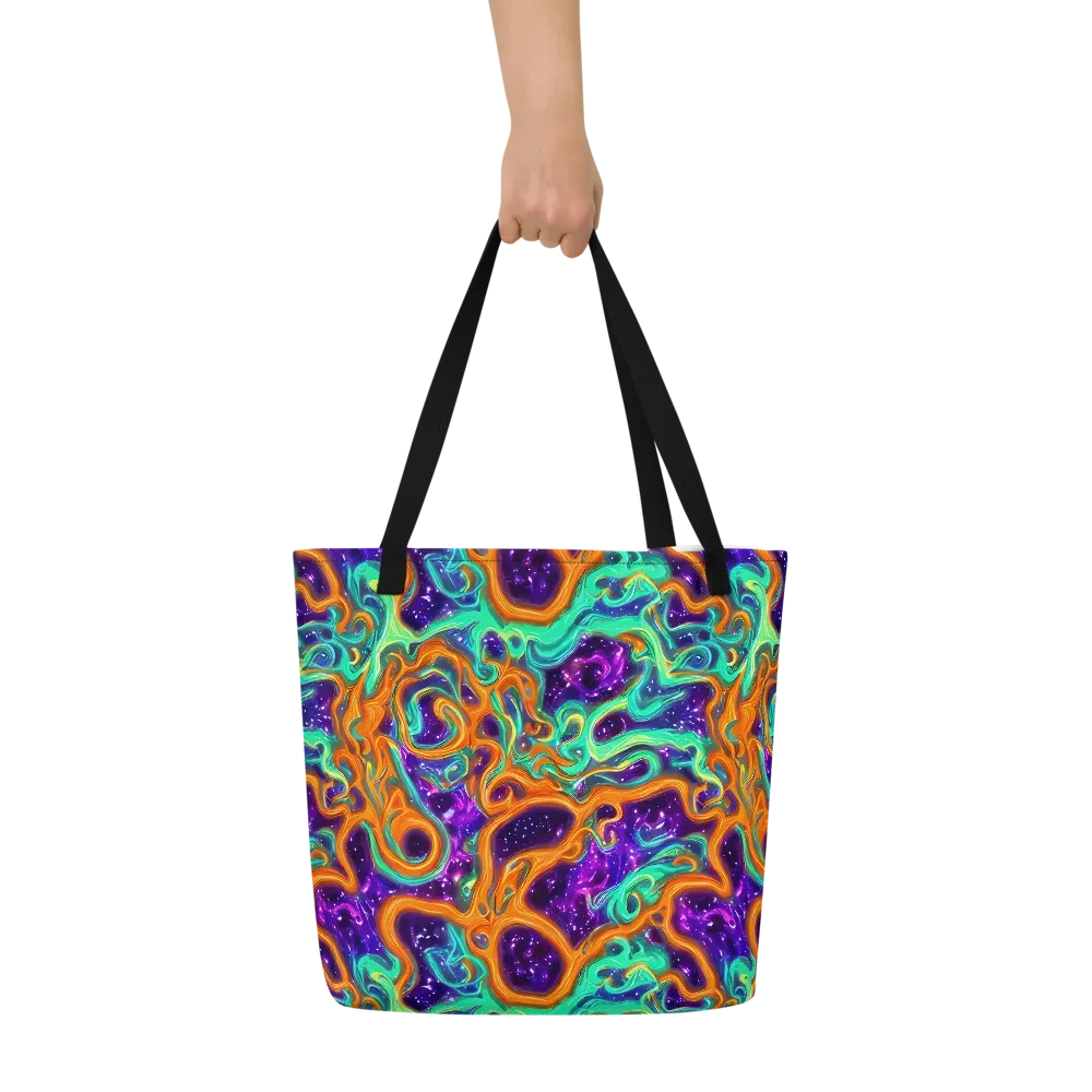 Stellar Lava on Large Tote Bag W/ Pocket — Front