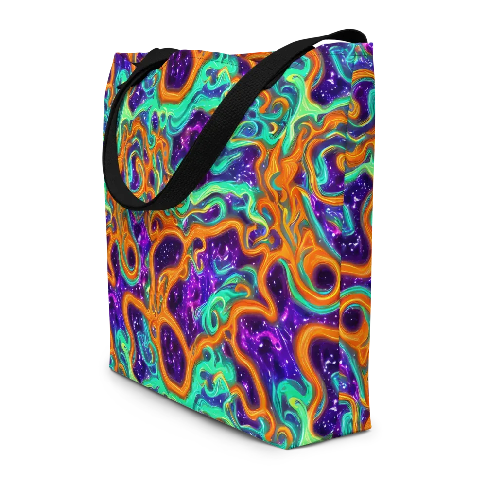 Stellar Lava on Large Tote Bag W/ Pocket — Front