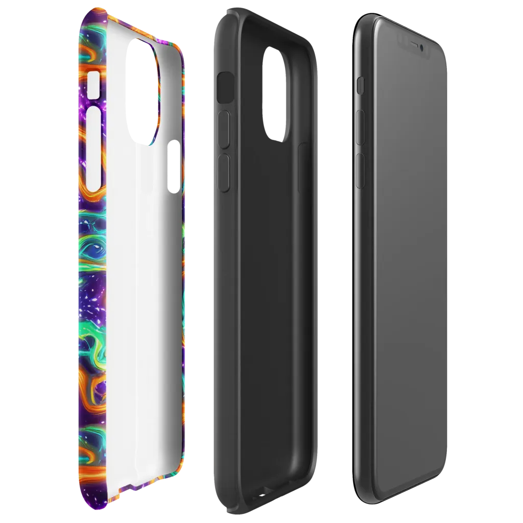 Stellar Lava on Tough Case for iPhone® — Right