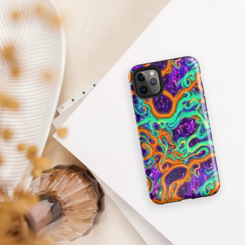 Stellar Lava on Tough Case for iPhone® — Front
