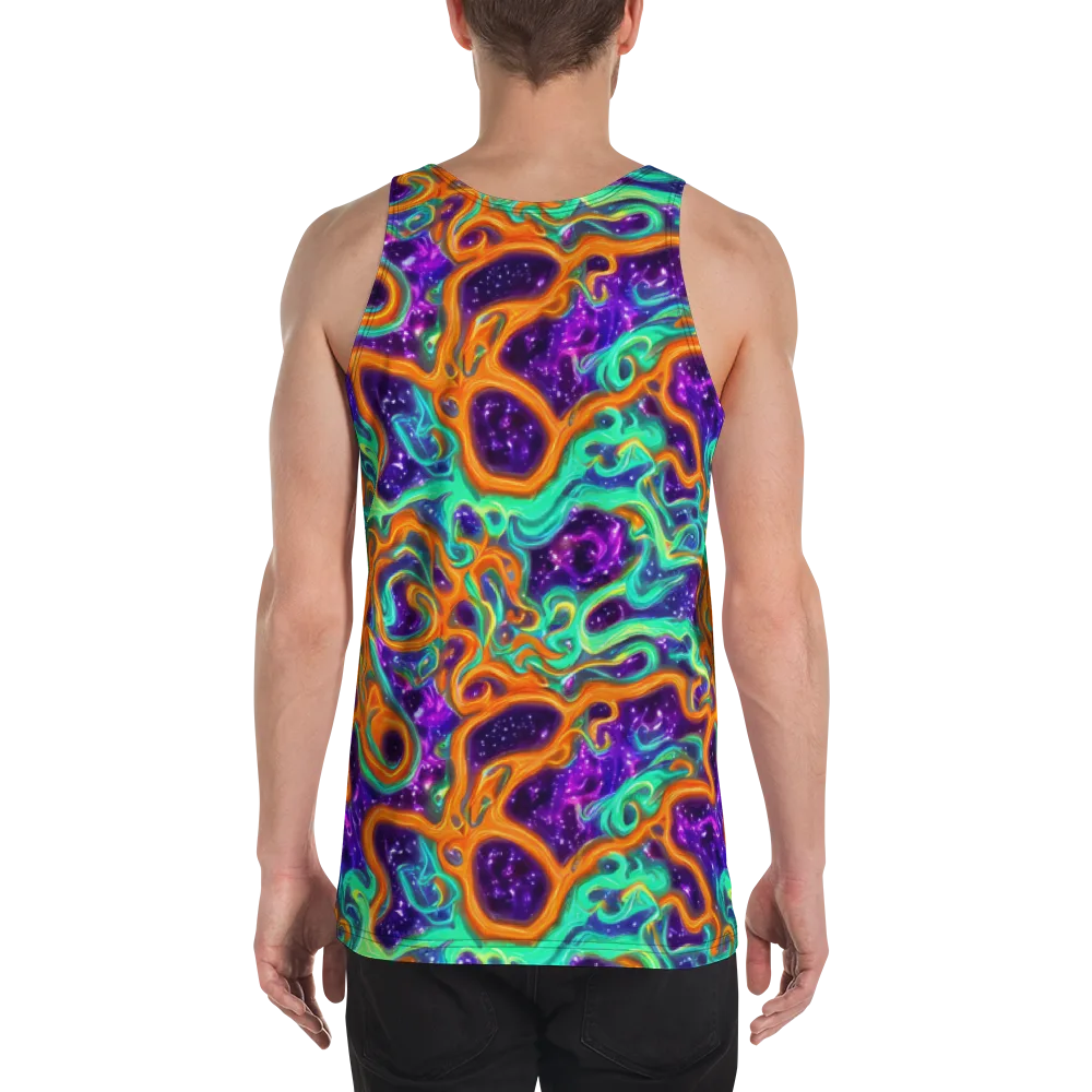 Stellar Lava on Men's Tank Top — Back