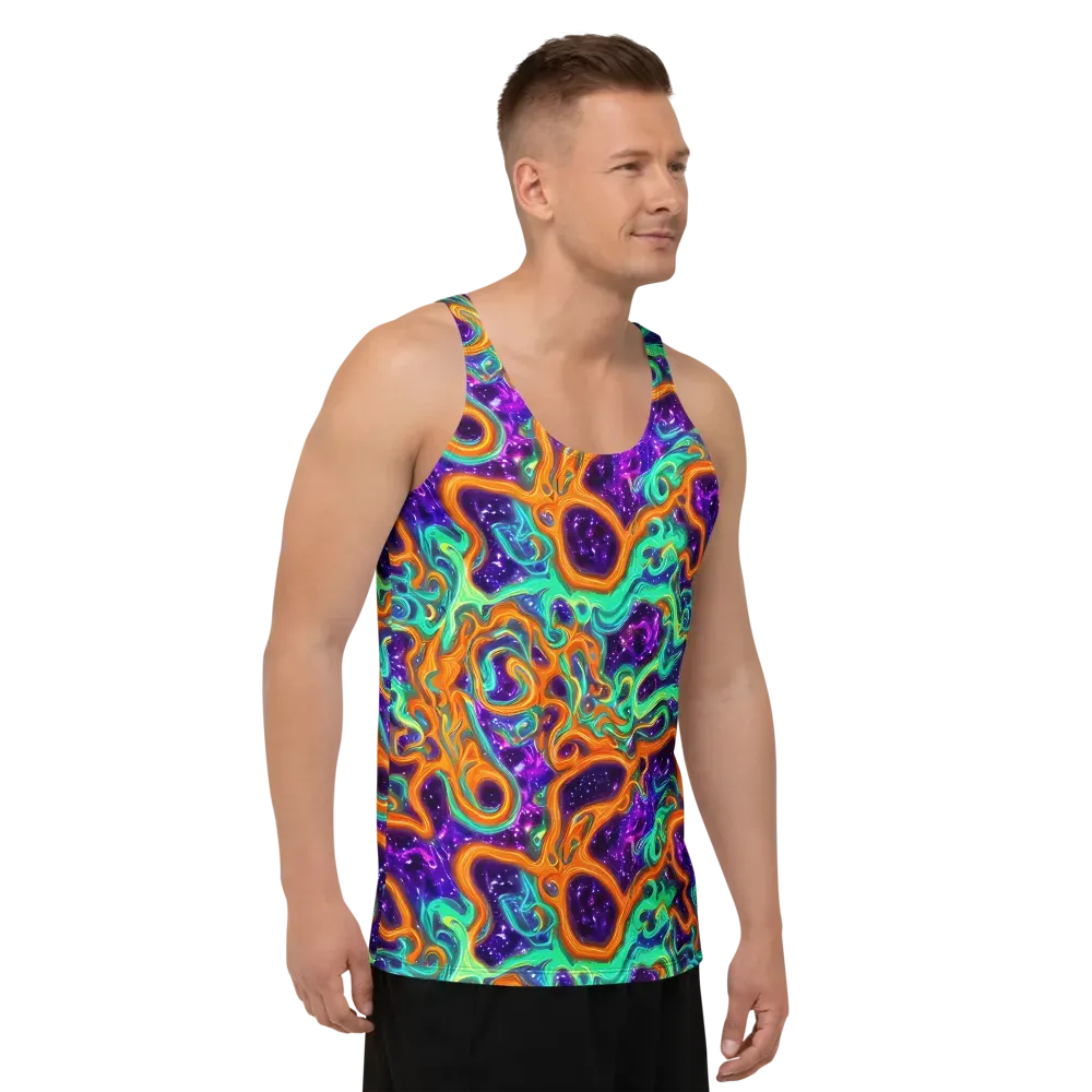 Stellar Lava on Men's Tank Top — Right Front