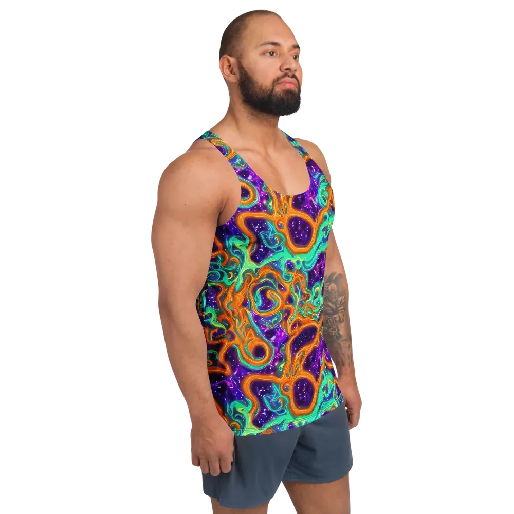 Stellar Lava on Men's Tank Top — Right Front