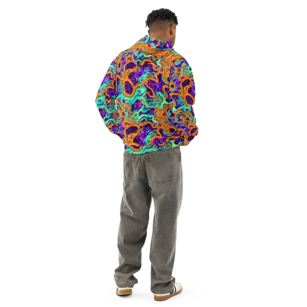 Stellar Lava on Cotton Hoodie — Back