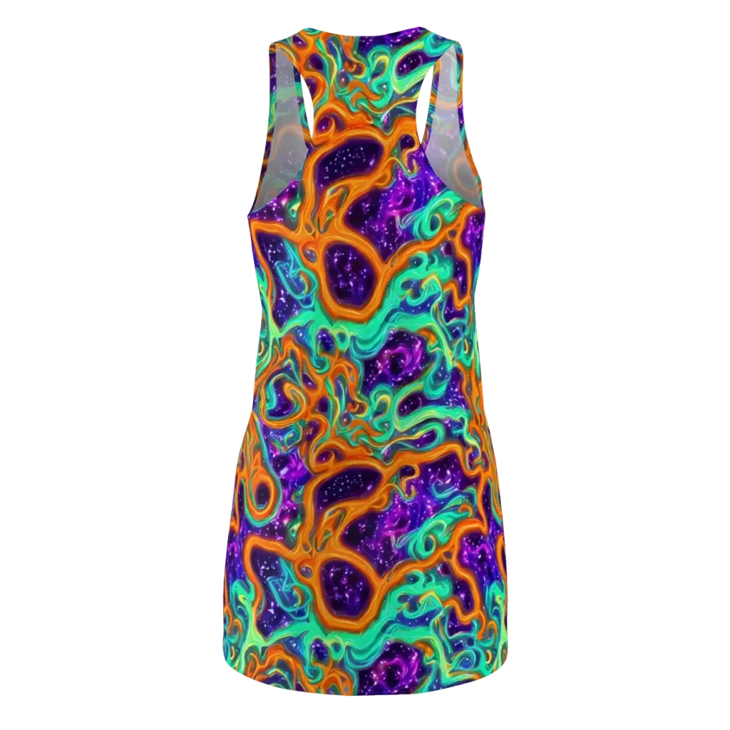 Stellar Lava on Racerback Dress — Back