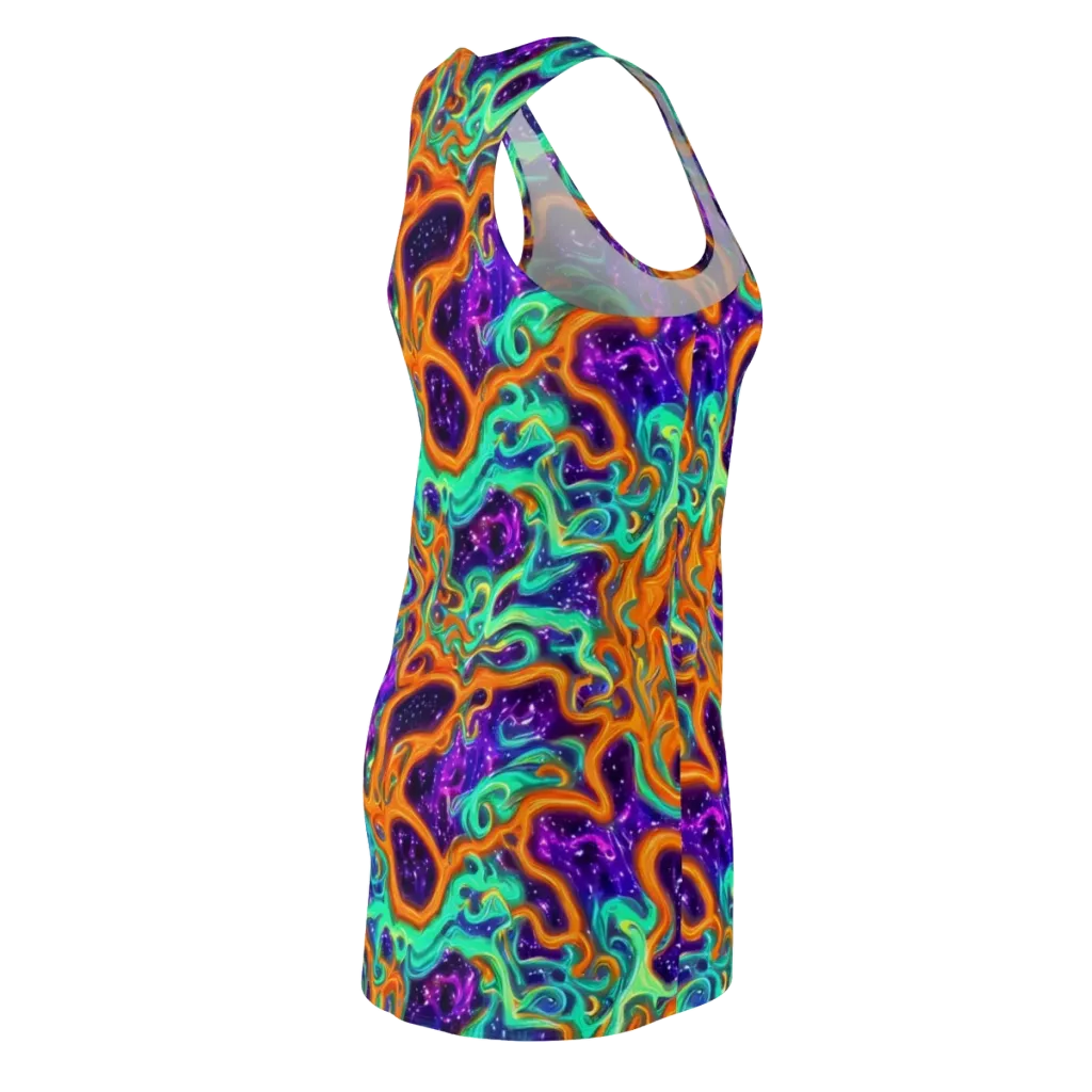 Stellar Lava on Racerback Dress — Back Side