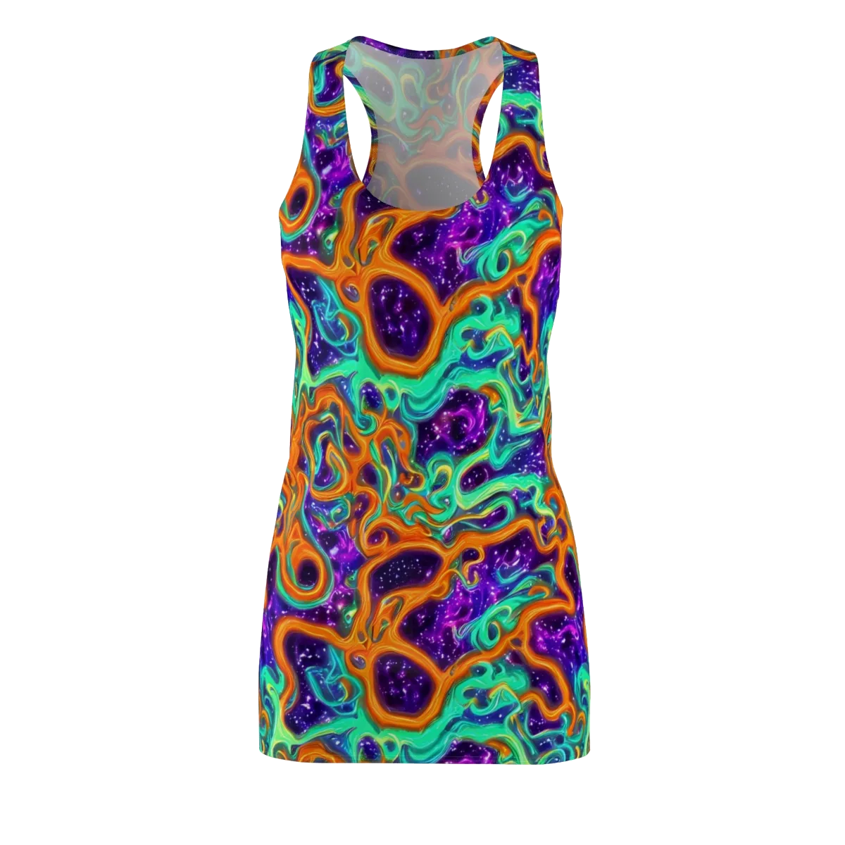 Stellar Lava on Racerback Dress — Front