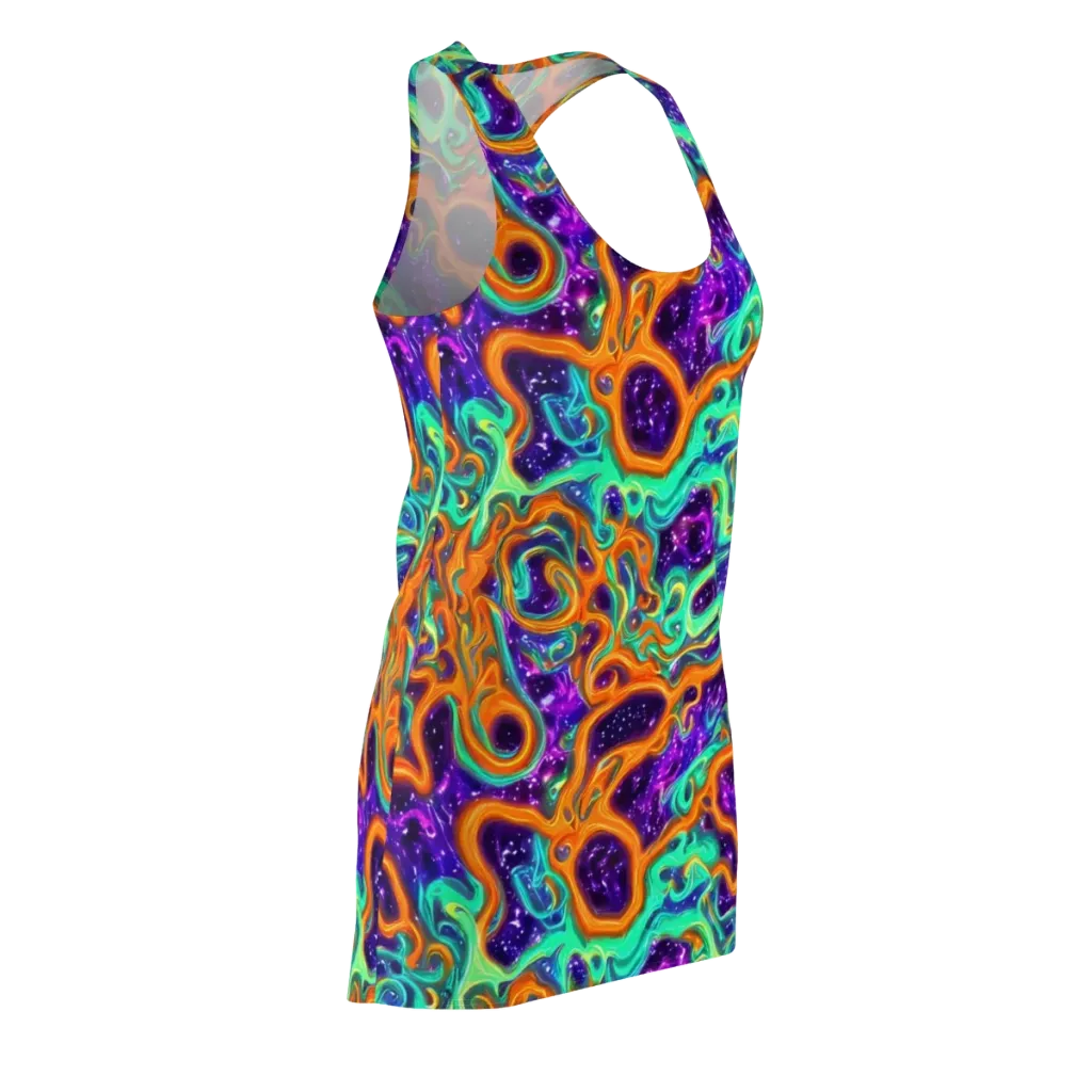 Stellar Lava on Racerback Dress — Front Side