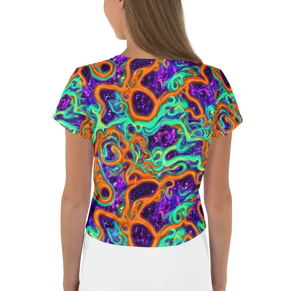 Stellar Lava on Crop Tee — Back