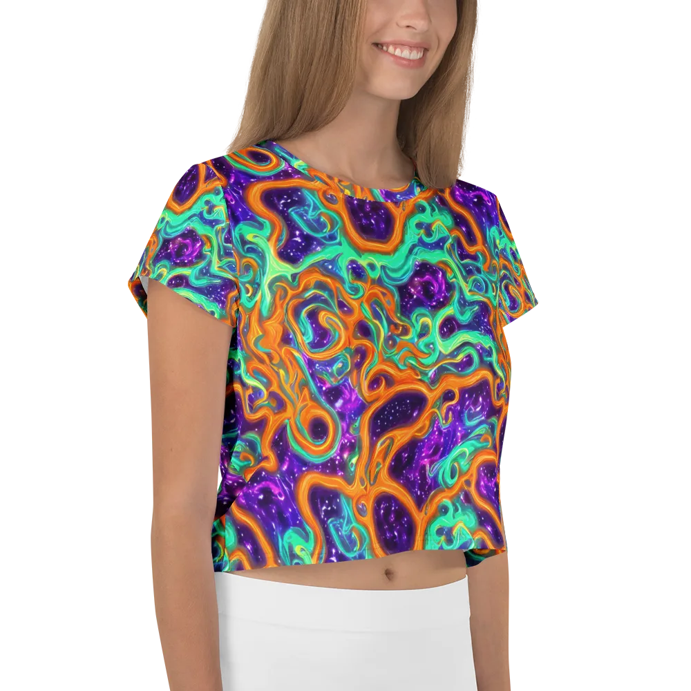Stellar Lava on Crop Tee — Right