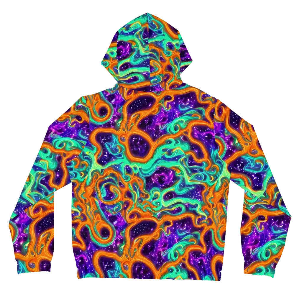 Stellar Lava on Women's Full-Zip Hoodie — Back