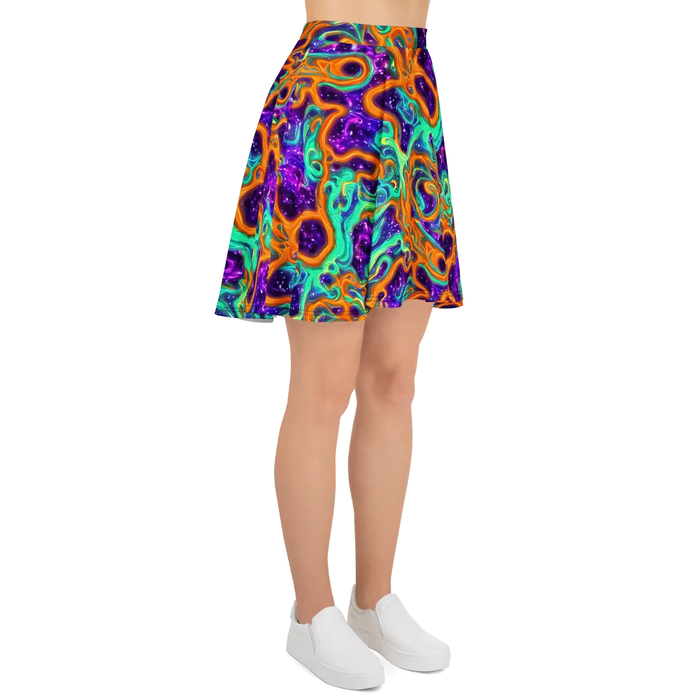 Stellar Lava on Skater Skirt — Right