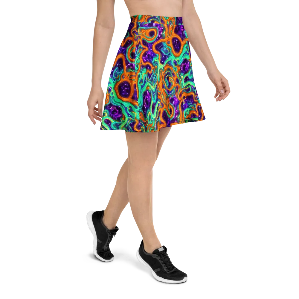 Stellar Lava on Skater Skirt — Right
