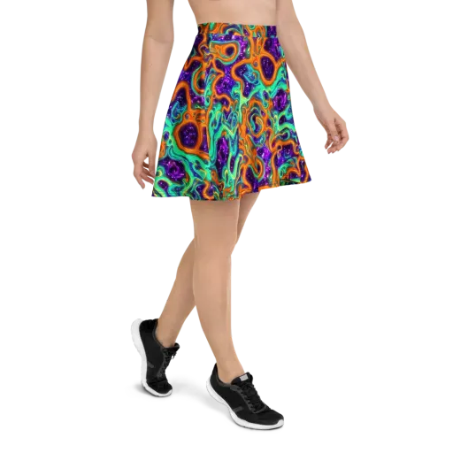 Stellar Lava on a Skater Skirt