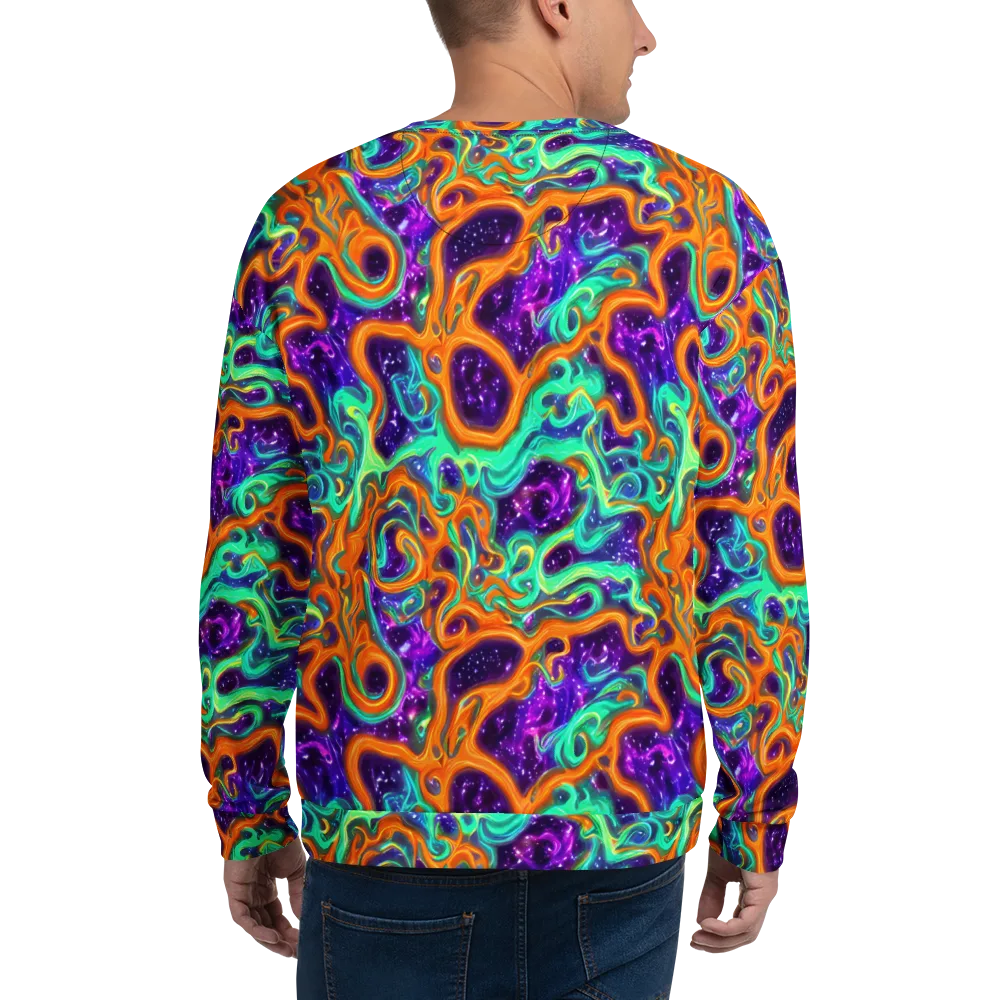 Stellar Lava on Sweatshirt — Back
