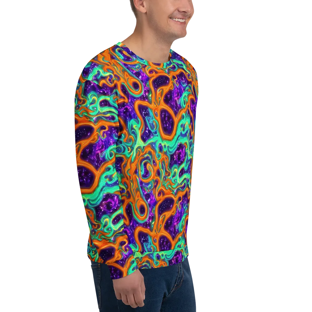 Stellar Lava on Sweatshirt — Right Front