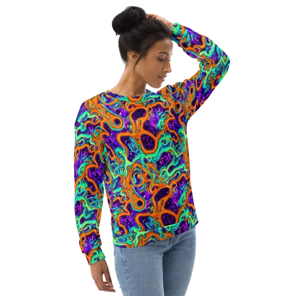 Stellar Lava on Sweatshirt — Right Front