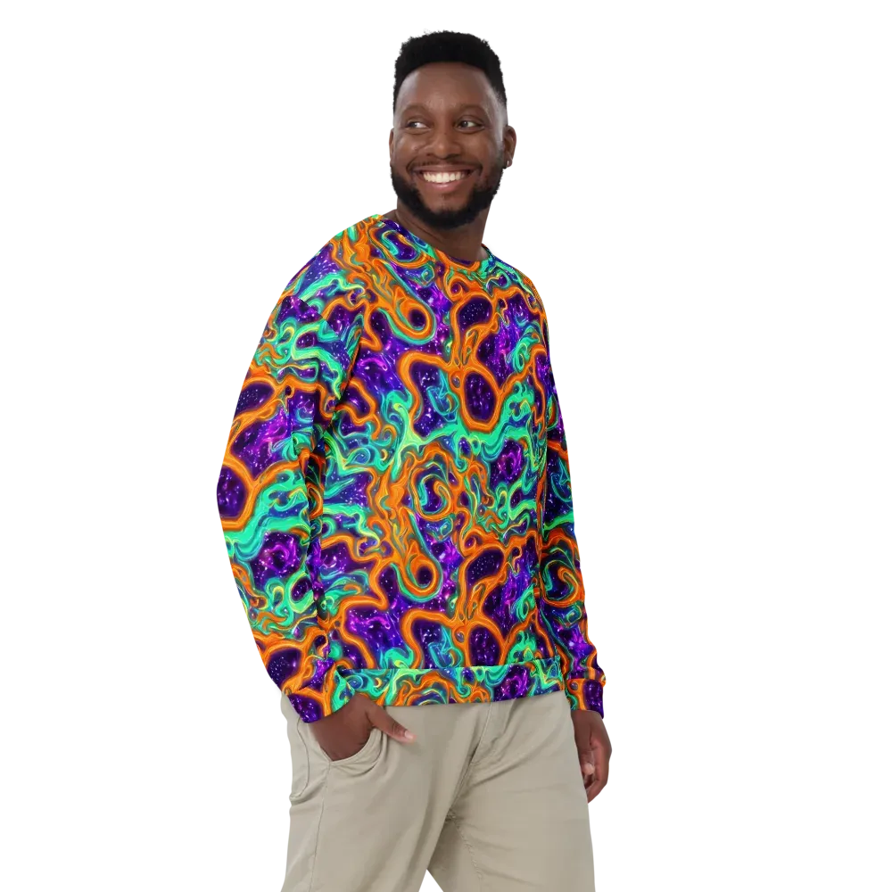 Stellar Lava on Sweatshirt — Front