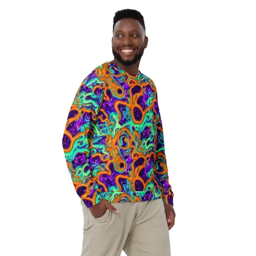 Stellar Lava on a Sweatshirt
