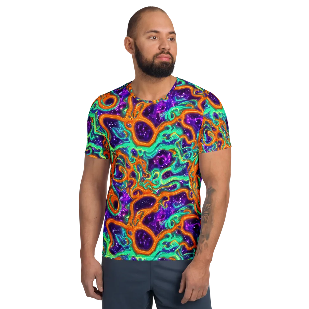 Stellar Lava on Men's Athletic T-Shirt — Front