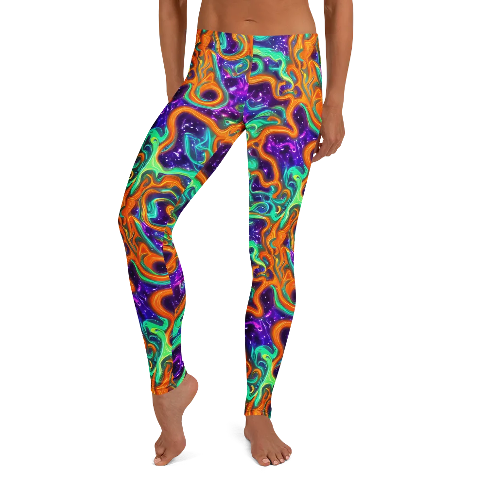 Stellar Lava on Leggings — Front