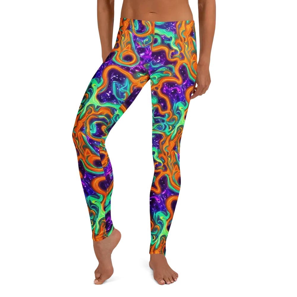 Stellar Lava on Leggings — Front