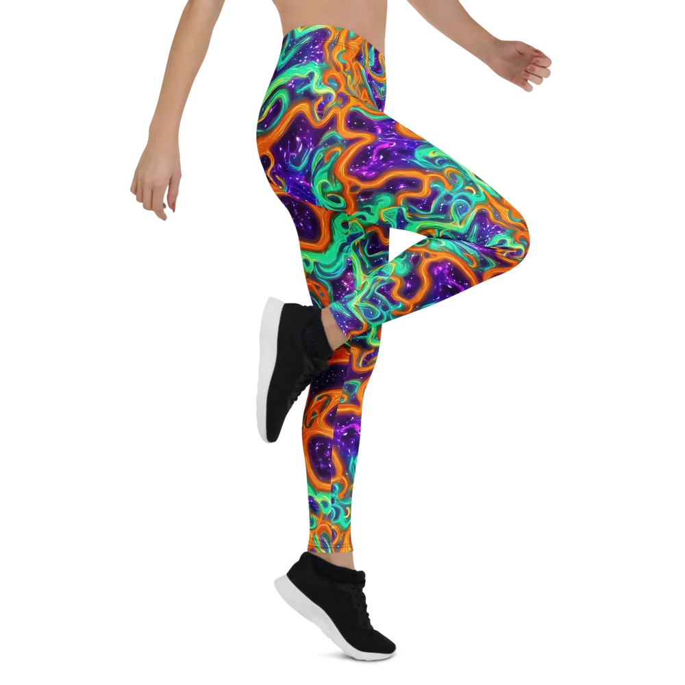 Stellar Lava on Leggings — Right