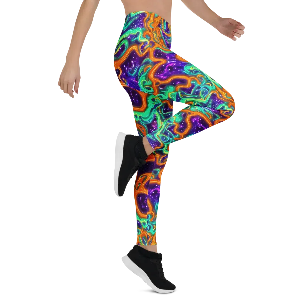 Stellar Lava on Leggings — Right