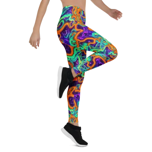Stellar Lava on a Leggings