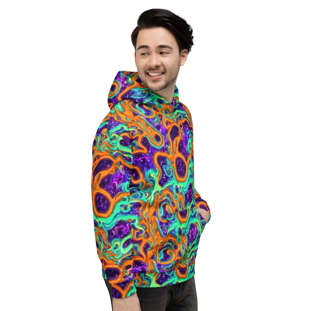 Stellar Lava on Hoodie — Right