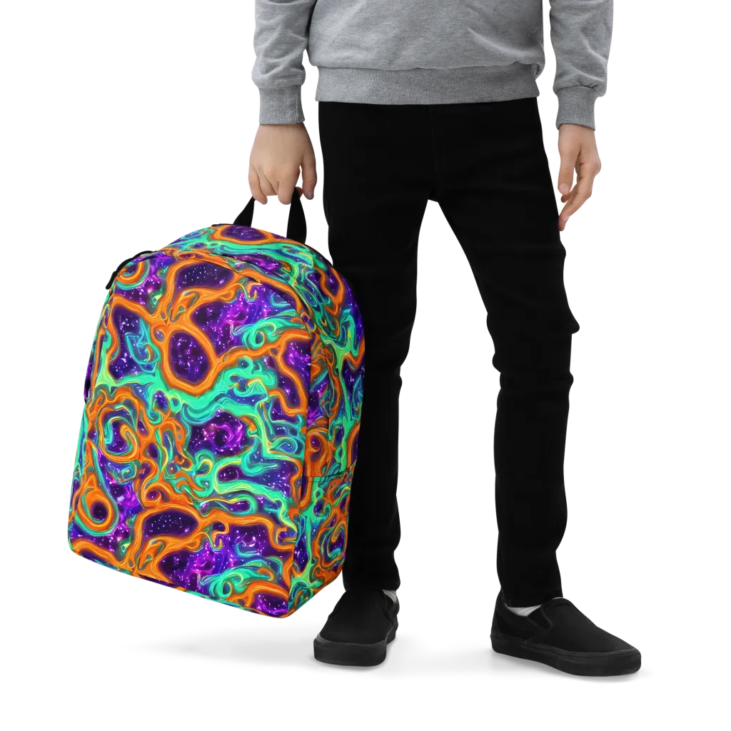 Stellar Lava on Minimalist Backpack — Zoomed-in