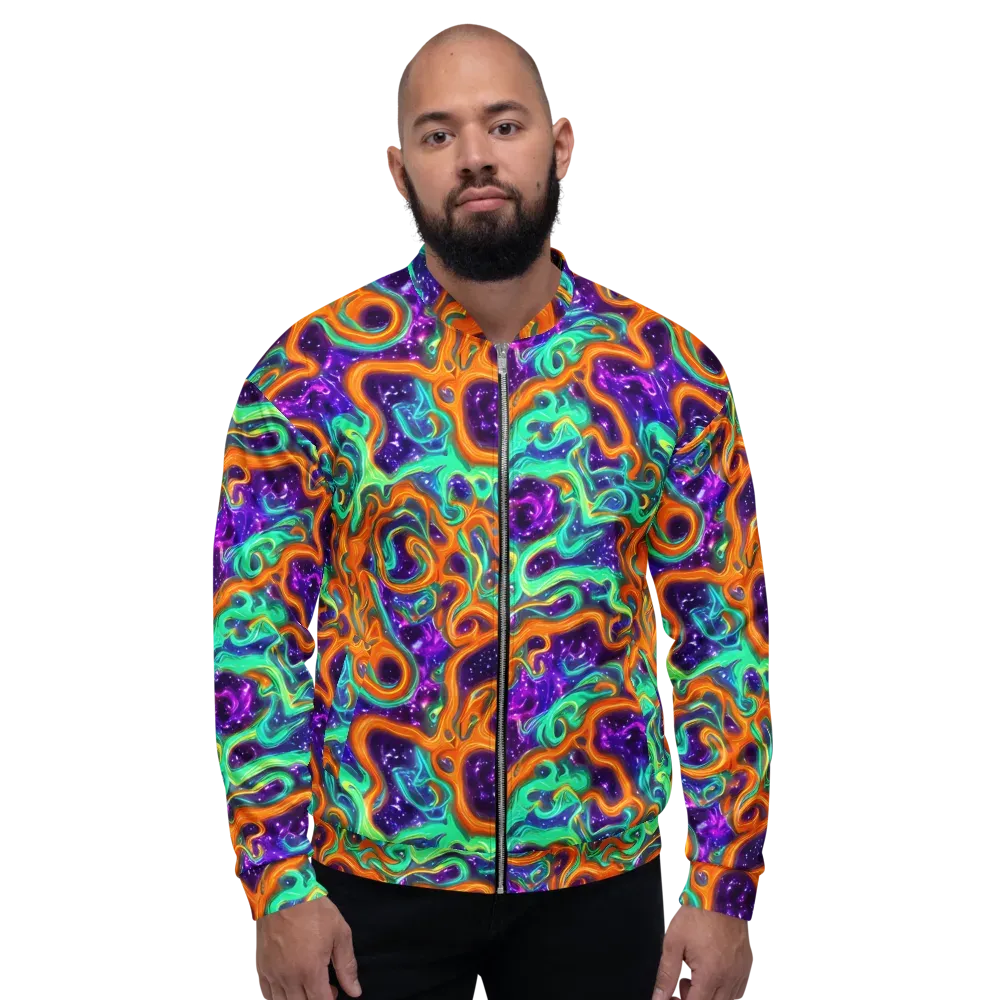 Stellar Lava on Bomber Jacket — Front