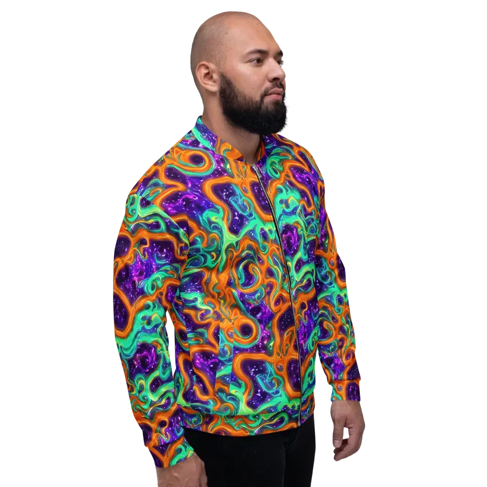 Stellar Lava on Bomber Jacket — Right
