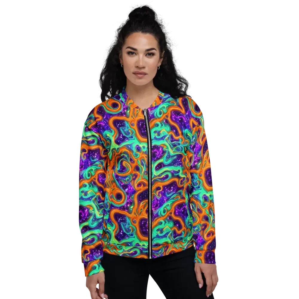 Stellar Lava on Bomber Jacket — Front