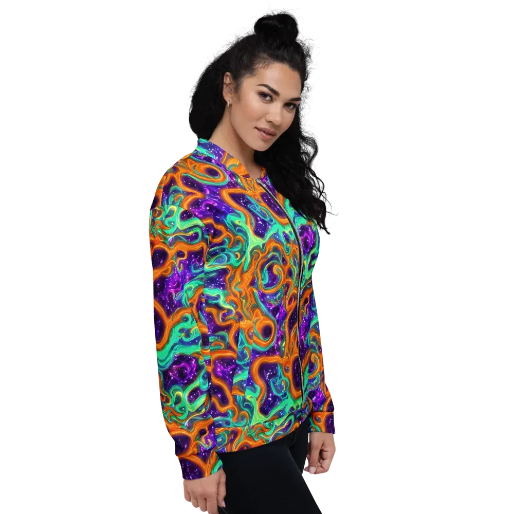 Stellar Lava on Bomber Jacket — Right
