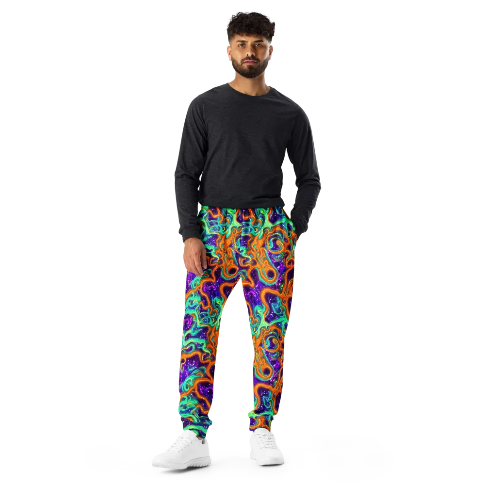 Stellar Lava on Men's Joggers — Front