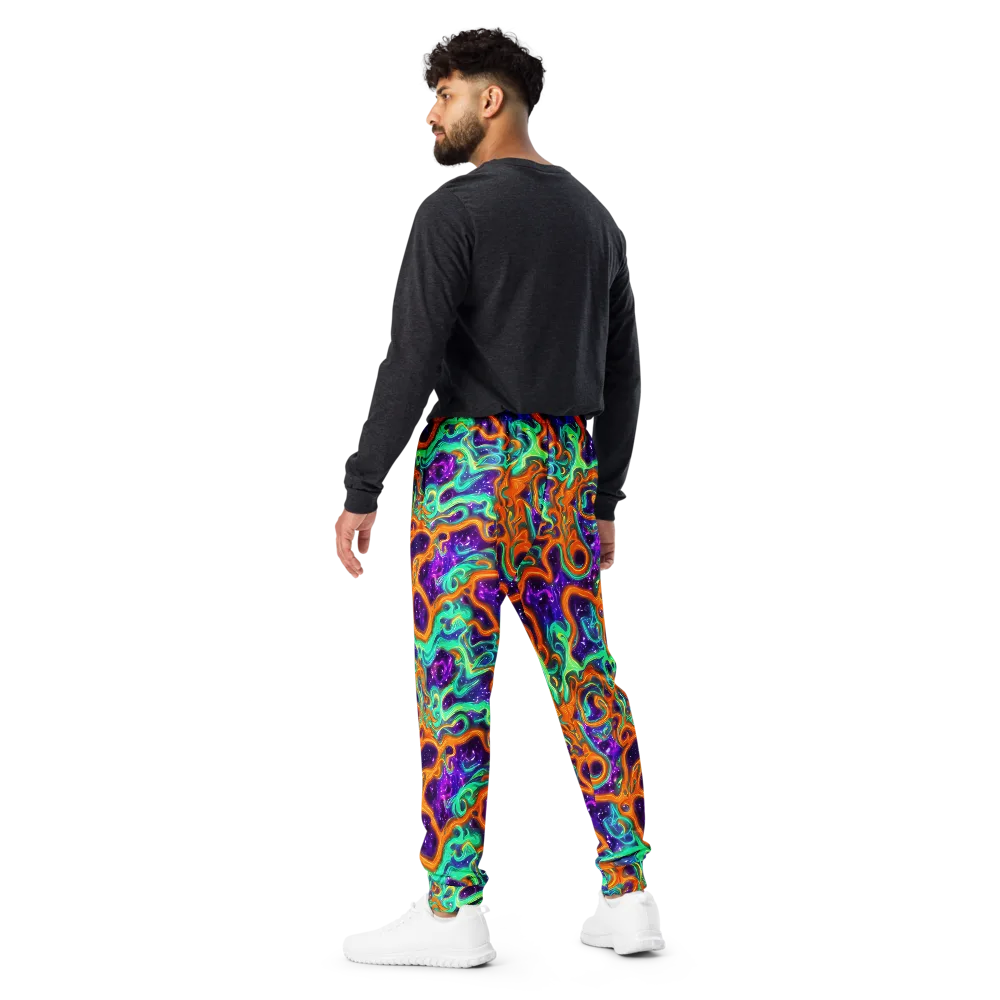 Stellar Lava on Men's Joggers — Back