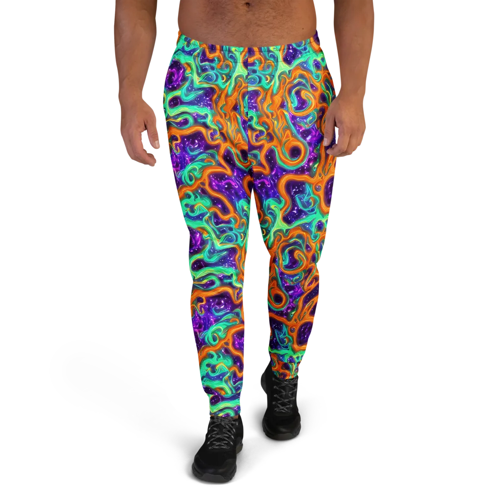 Stellar Lava on Men's Joggers — Front