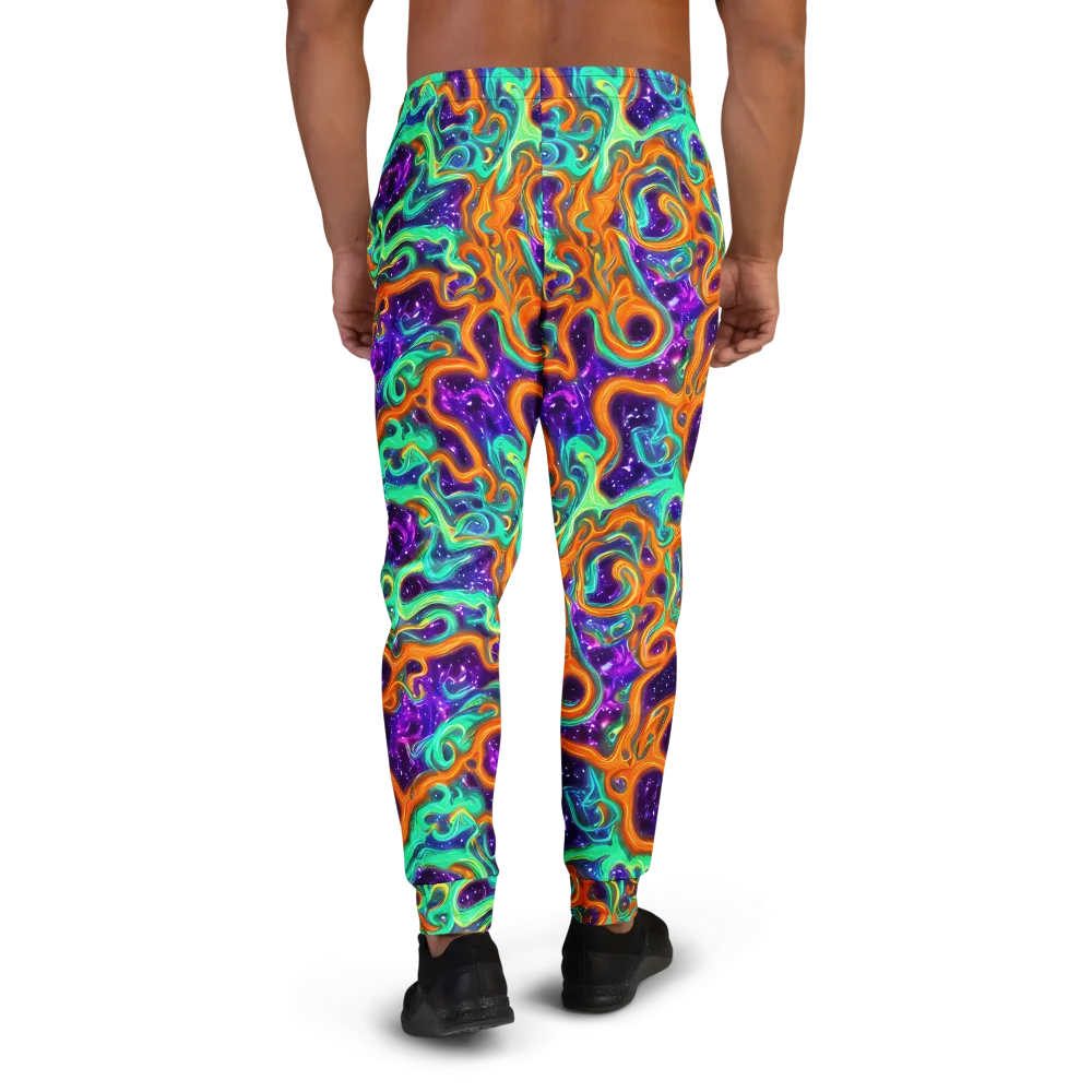 Stellar Lava on Men's Joggers — Back