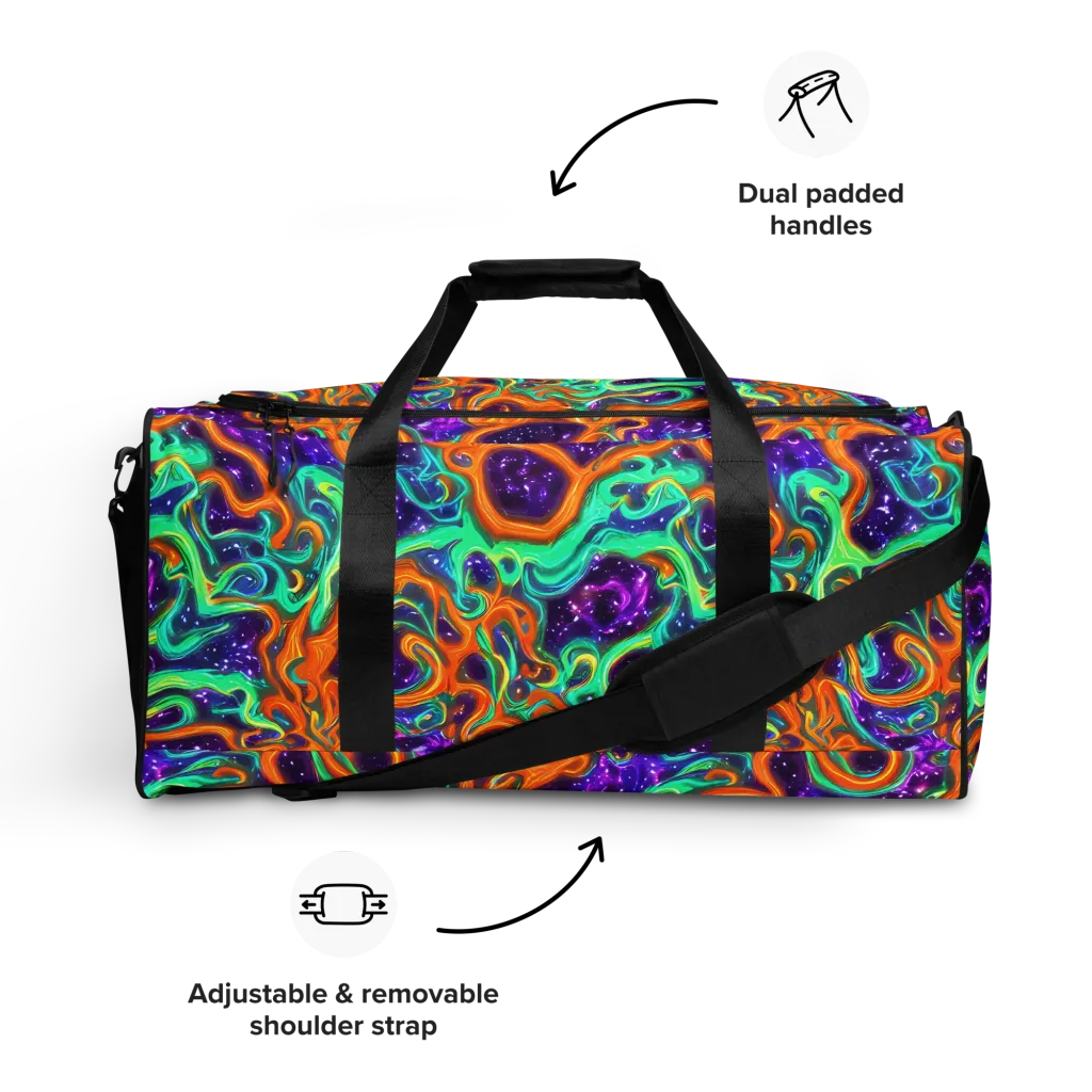 Stellar Lava on Duffle Bag — Front