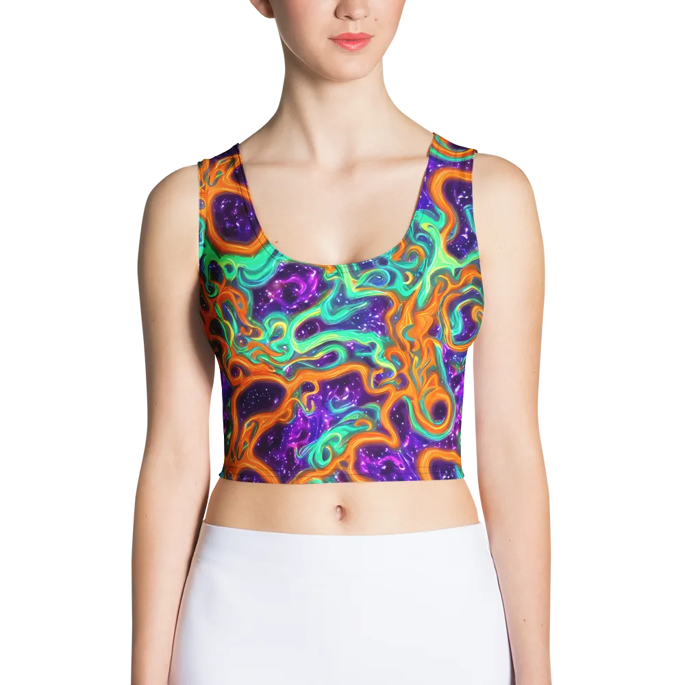 Stellar Lava on Crop Top — Front