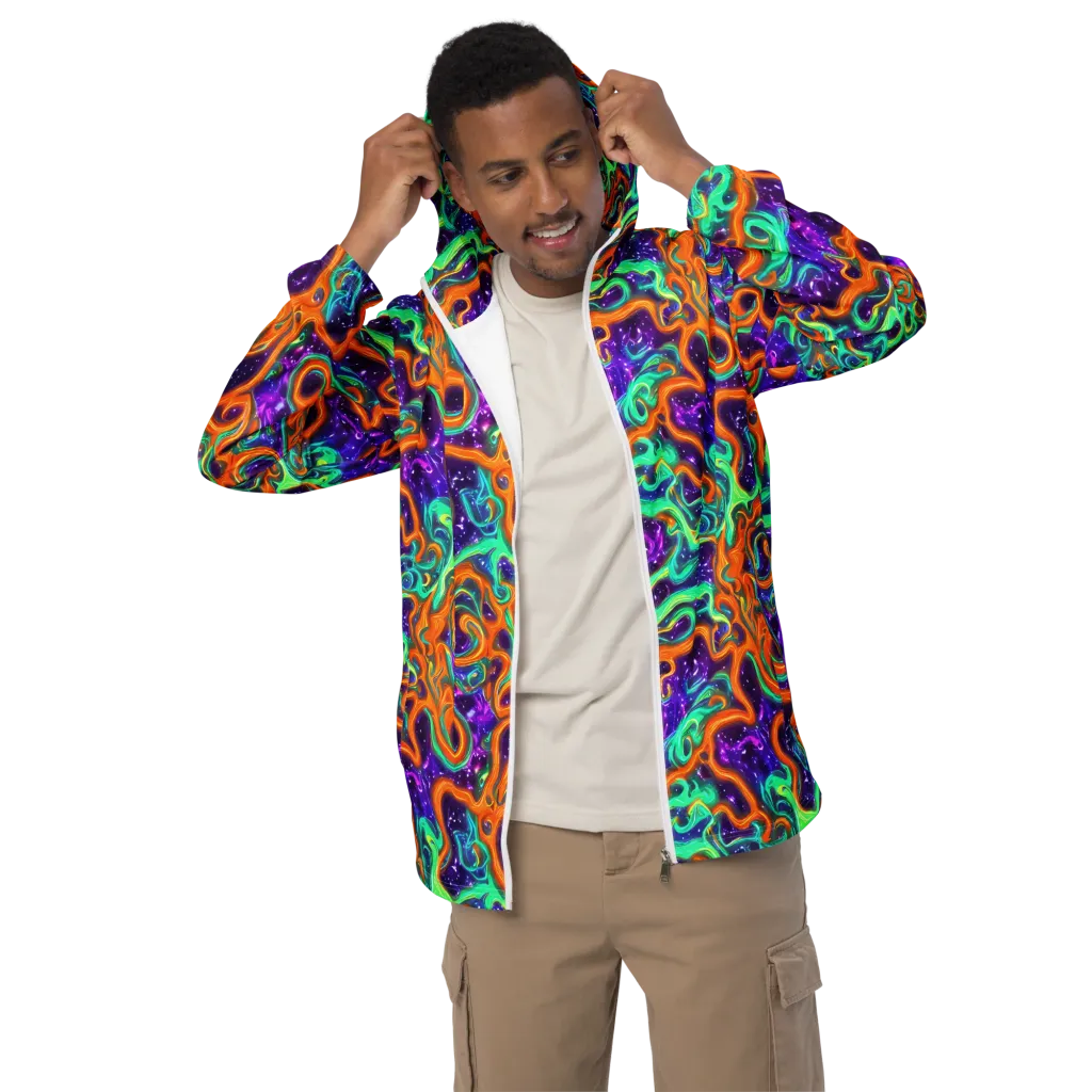 Stellar Lava on Men's Windbreaker — Front