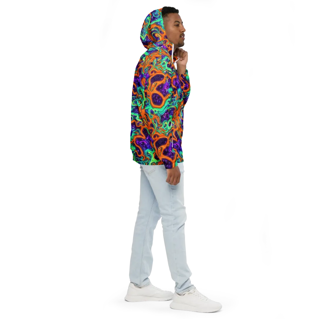 Stellar Lava on Men's Windbreaker — Right