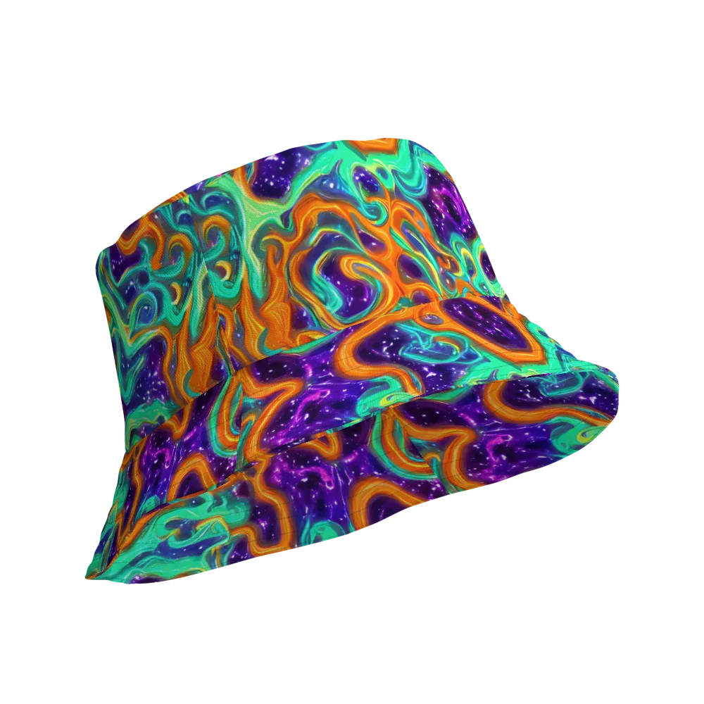 Stellar Lava on Reversible Bucket Hat — Product details Outside