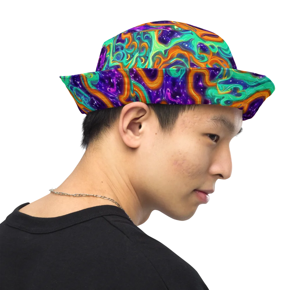 Stellar Lava on Reversible Bucket Hat — Right Outside