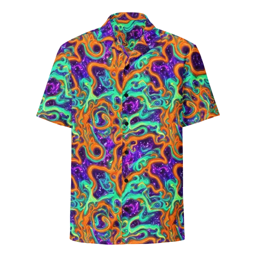 Stellar Lava on a Button Shirt